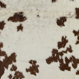 6' X 7' Brown And White Cowhide Area Rug