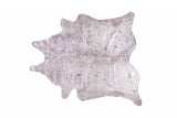 6' X 7' Gray Cowhide Cowhide Print Area Rug