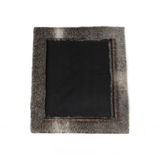 8" x 10" Gray Cowhide Tabletop Picture Frame with Mat