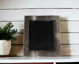 8" x 10" Gray Cowhide Tabletop Picture Frame with Mat