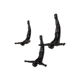 Set of Three Black Resin Diving Man Hanging Dimensional Sculpture