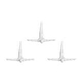 Set of Three White Resin Diving Man Hanging Dimensional Sculpture