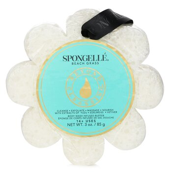 Wild Flower Soap Sponge - Beach Grass (White) - 1pc/85g