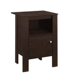 24" Espresso Wood Nightstand