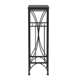 41" Black Stainless Steel Wine Rack
