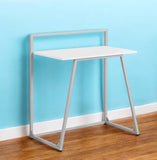 30" White and Gray Computer Desk