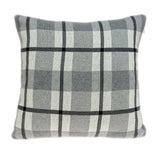 20" X 7" X 20" Transitional Tan & Grey Cotton Pillow Cover With Poly Insert
