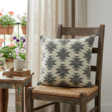 20" Tan Cotton Throw Pillow