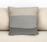 20" X 7" X 20" Transitional Tan Cotton Pillow Cover With Poly Insert