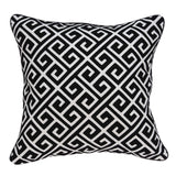 8' X 10' Navy Blue And Ivory Medallion Washable Indoor Outdoor Area Rug