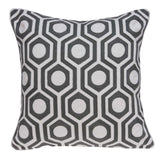8' X 10' Gray Silver And Beige Oriental Washable Indoor Outdoor Area Rug