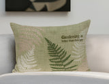 20" X 6" X 14" Tropical Green Pillow Cover With Poly Insert