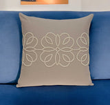 20" X 7" X 20" Stunning Transitional Tan Cotton Pillow Cover With Poly Insert