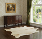 5' X 6' Natural Cowhide Handmade Area Rug