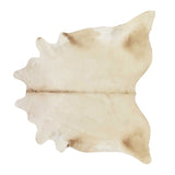 6' X 7' Champagne Cowhide Handmade Area Rug
