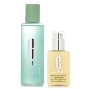 Dramatically Different Set 1: Moisturizing Lotion+ & Clarifying Lotion 1 - For Very Dry to Dry Combination Skin - 2pcs
