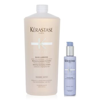 Blond Absolu Set 1: Shampoo & Fortifying Heat-Protecting Serum (Lightened or Highlighted Hair) - 2pcs