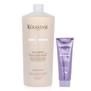 Blond Absolu Set 2: Shampoo & Fortifying Treatment (Lightened or Highlighted Hair) - 2pcs