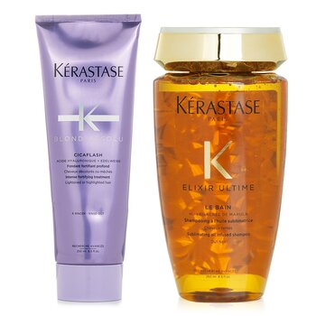 Blond Absolu Set 3: Shampoo & Fortifying Treatment (Lightened or Highlighted Hair) - 2pcs