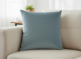 18" X 18" Blue Polyester Zippered Pillow