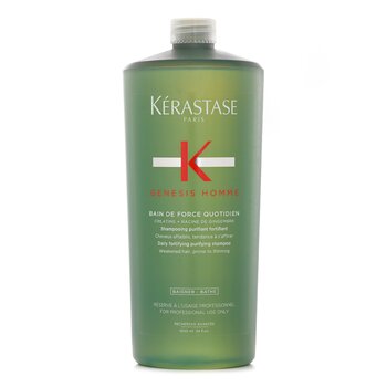 Genesis Homme Bain De Force Quotidien Shampoo - 1000ml/34oz