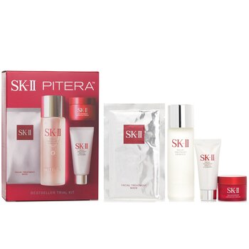 Best Seller Trial Kit: Facial Treatment Ess. 75ml+Facial Treatment Cleanser 20g+SKINPOWER Advanced Cream 15g+ F.T Mask 1pcs - 4pcs