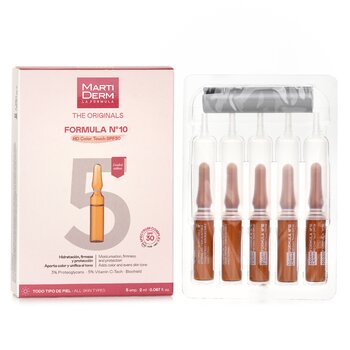 The Originals Formula Nº10 HD Color Touch Ampoules SPF 30 - 5x 2ml