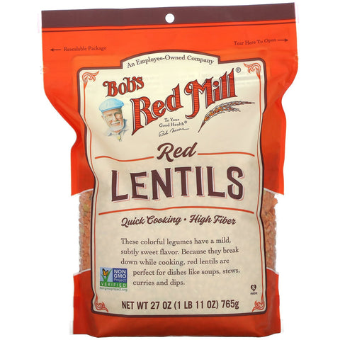 BOBS BEANS RED LENTILS ( 4 X 27 OZ   )