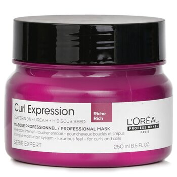 Serie Expert Curl Expression Glycerin 3% + Urea H + Hibiscus Seed Rich Professional Mask - 250ml