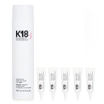 Hair Care Set: Professional Molecular Repair Hair Mask 150ml x1 + travel set 5mlx5 - 6pcs