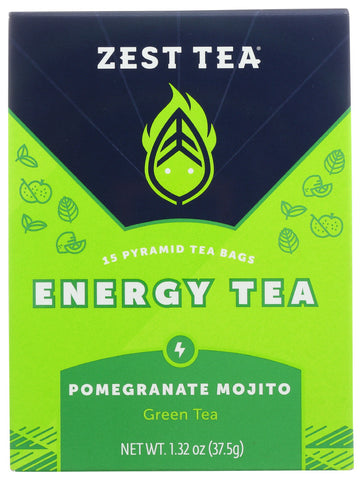ZEST TEA BOX GRN POM MJT ( 6 X 1.32 OZ   )