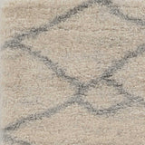 5' X 8' Ivory And Gray Chain Area Rug