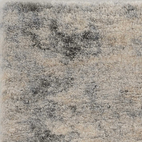5' X 8' Ivory And Blue Abstract Area Rug