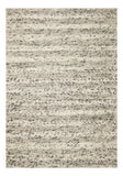 3' X 5' Gray And Ivory Wool Striped Handmade Area Rug