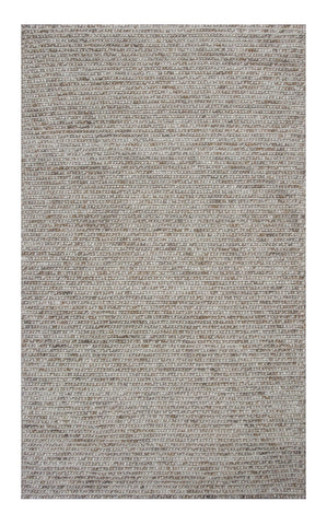 3' X 5' Natural Wool Handmade Area Rug