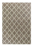 3' X 5' Dark Gray And Ivory New Zealand Lambs Wool Diamond Hand Woven Area Rug