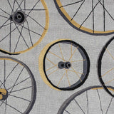 5' X 8' Gray Black And Yellow Abstract Geometric Hand Hooked Area Rug