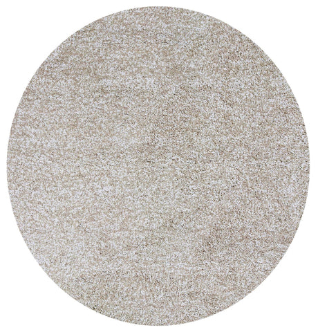 6' Ivory Hand Woven Round Rug