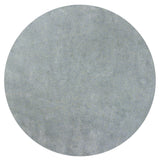 6' Blue Shag Hand Woven Round Rug