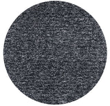 6' Black And White Hand Woven Round Rug
