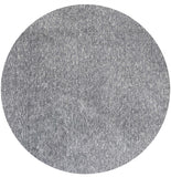6' Gray Hand Woven Round Rug