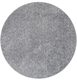 6' Gray Hand Woven Round Rug