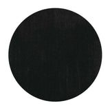 6' Espresso Shag Hand Woven Round Rug