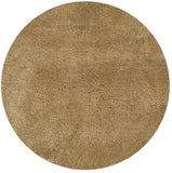 6' Gold Hand Woven Round Rug