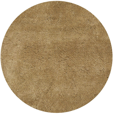 6' Gold Hand Woven Round Rug