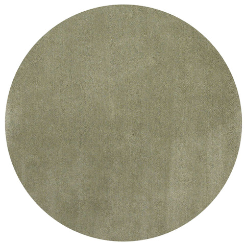 6' Sage Shag Hand Woven Round Rug