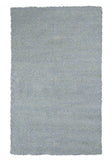 5' X 7' Blue Shag Hand Woven Area Rug