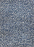 5' X 7' Indigo And Ivory Abstract Hand Woven Area Rug