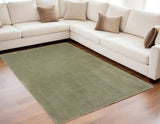 5' X 7' Sage Shag Hand Woven Area Rug