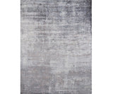 3' X 5' Slate Gray And Dark Gray Abstract Hand Loomed Area Rug